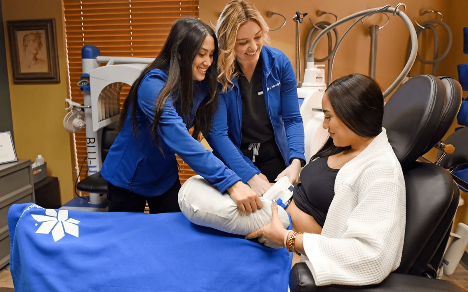 Cosmetic Dermatology in action shot