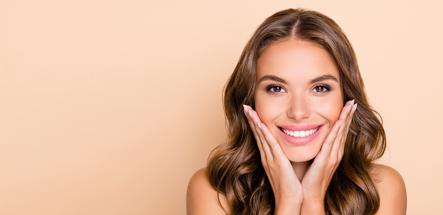 Female Model With a Clear Face