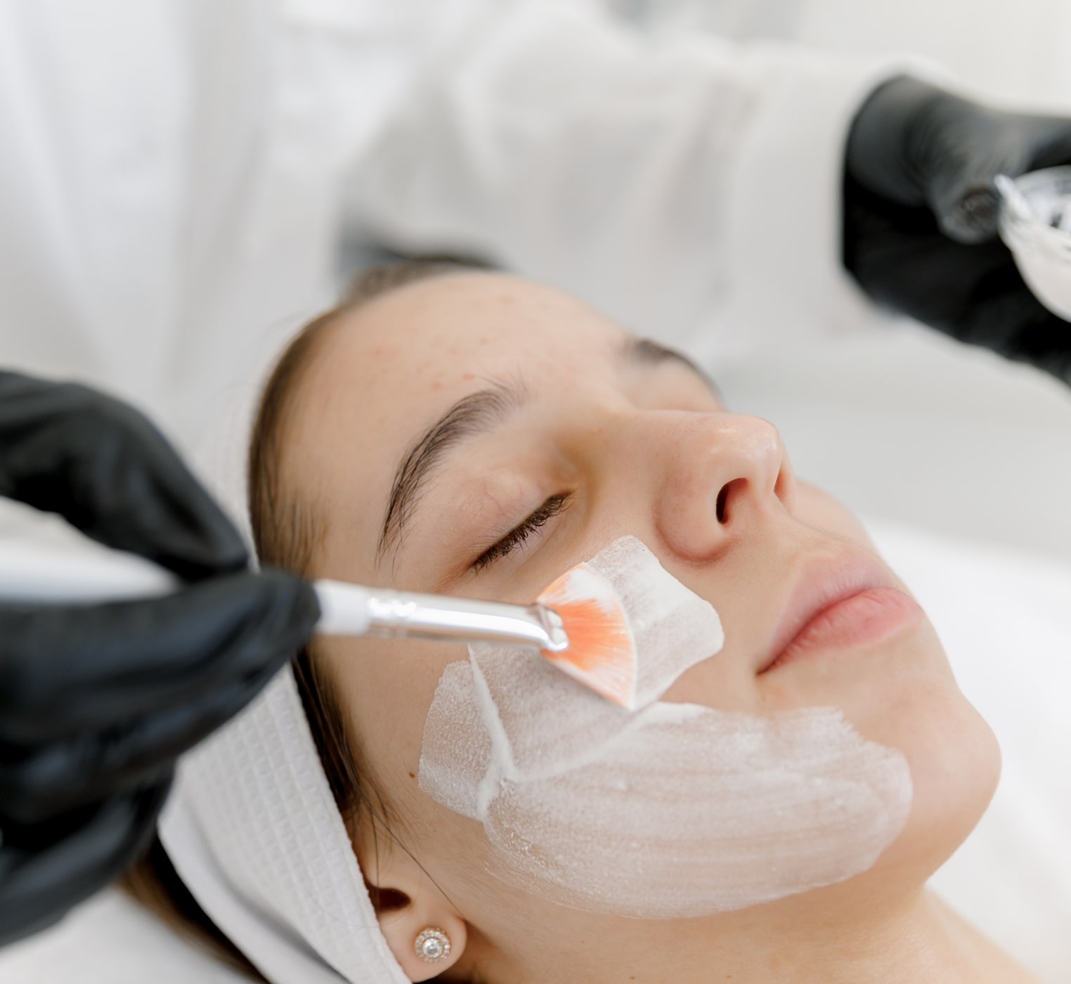 Teen Facial Treatment with a Female Stock Model